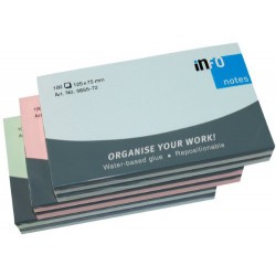 Notes Adeziv 75*125 Pastel Asortat 100 File Info Notes