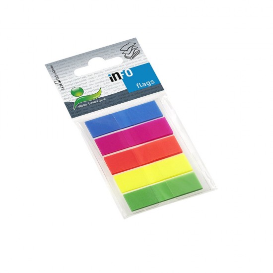 Index Adeziv 5*12.5*43mm 26 File 5 Culori Neon Info Notes