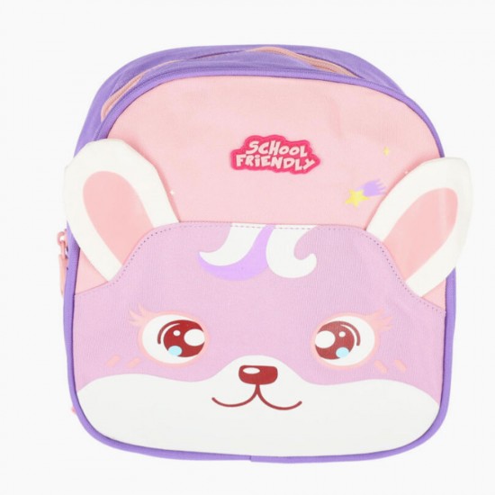 Ghiozdan Gradinita Iepure Mov 2 Compartimente 2 Fermoare Pigna