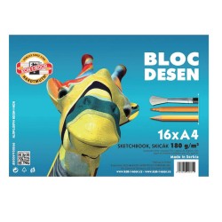 Bloc Desen A4 180g 16 Coli Koh-i-noor