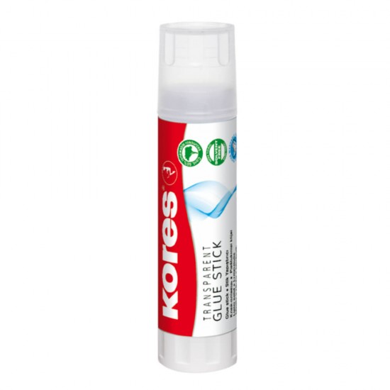 Lipici Stick Transparent cu Glicerina Kores, 21 g, Lavabil, Fara Solvent, Lipici Solid Stick, Lipici cu Glicerina, Lipici Scoala, Lipici pentru Scoala, Lipici Solid pentru Scoala, Lipici Kores, Lipici Stick Kores, Lipici Scoalari, Lipici Lavabil