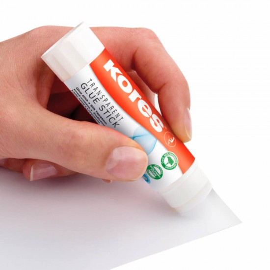 Lipici Stick Transparent cu Glicerina Kores, 21 g, Lavabil, Fara Solvent, Lipici Solid Stick, Lipici cu Glicerina, Lipici Scoala, Lipici pentru Scoala, Lipici Solid pentru Scoala, Lipici Kores, Lipici Stick Kores, Lipici Scoalari, Lipici Lavabil