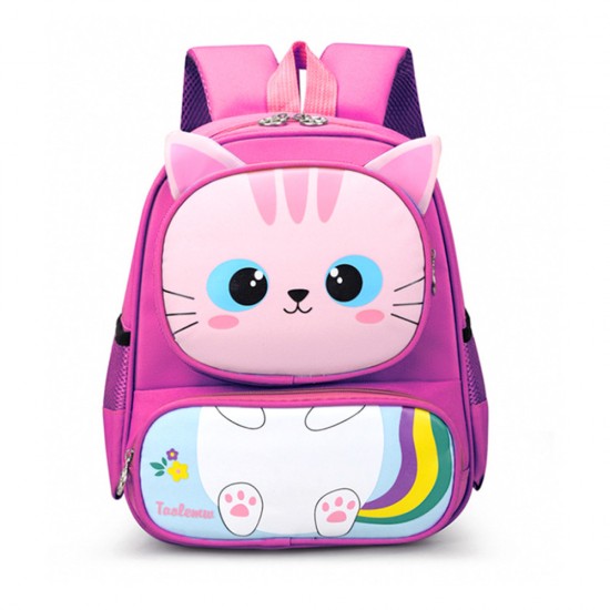 Ghiozdan Gradinita Sf Pisica Mov 2 Fermoare Pigna