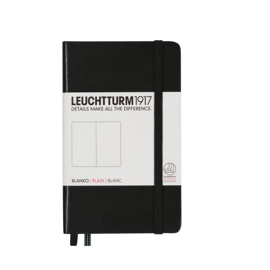 Caiet A6 Velin Coperta Rigida Negru Leuchtturm