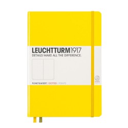 Caiet A5 Punctat Coperta Rigida Galben Leuchtturm