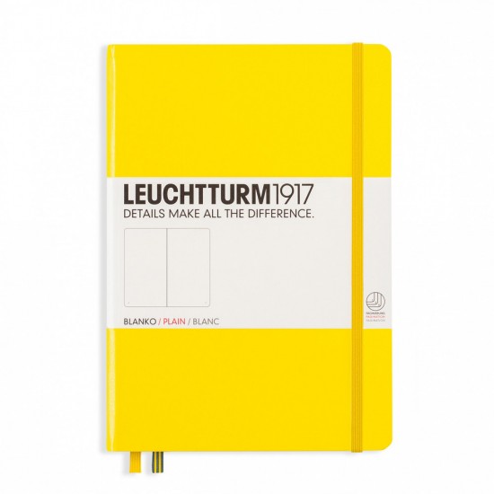 Caiet A5 Velin Coperta Rigida Galben Leuchtturm