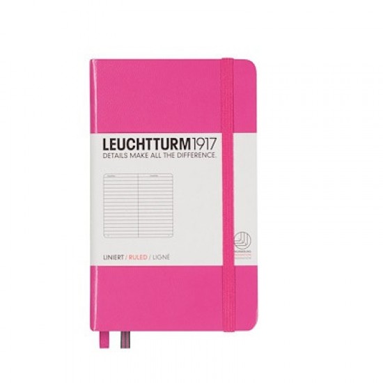 Caiet A6 Dictando Coperta Rigida Roz Leuchtturm