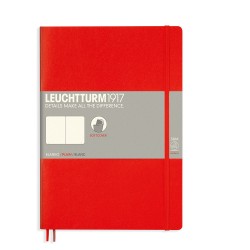 Caiet B5 Velin Coperta Flexibila Rosu Leuchtturm