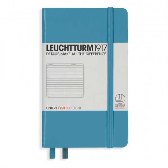 Caiet A6 Dictando Coperta Rigida Albastru Nordic Leuchtturm