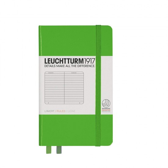 Caiet A6 Dictando Coperta Rigida Vernil Leuchtturm