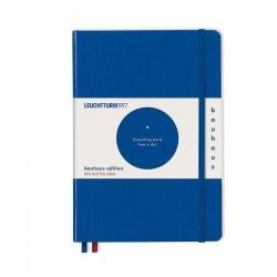 Caiet A5 Punctat Coperta Rigida Albastru Royal Bauhaus Leuchtturm