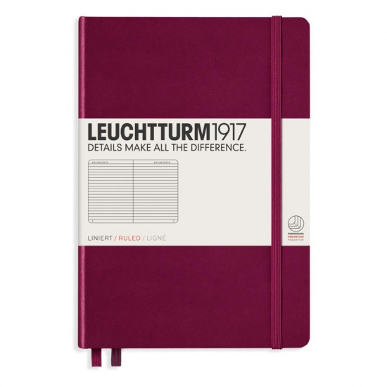 Caiet A5 Dictando Coperta Rigida Bordeaux Leuchtturm