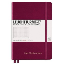 Caiet A5 Punctat Coperta Rigida Bordeaux Leuchtturm