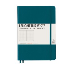 Caiet A5 Punctat Coperta Rigida Verde Pacific Leuchtturm