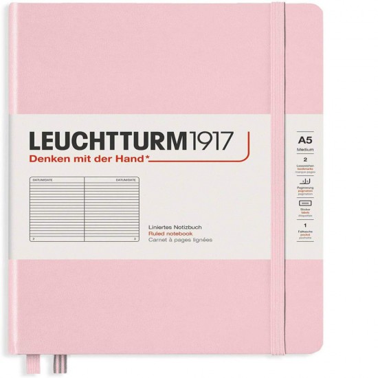 Caiet A5 Dictando Coperta Rigida Roz Pastel Leuchtturm