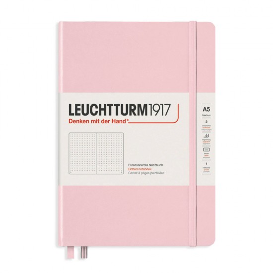 Caiet A5 Punctat Coperta Rigida Roz Pastel Leuchtturm