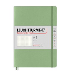 Caiet A5 Punctat Coperta Flexibila Vernil Pastel Leuchtturm
