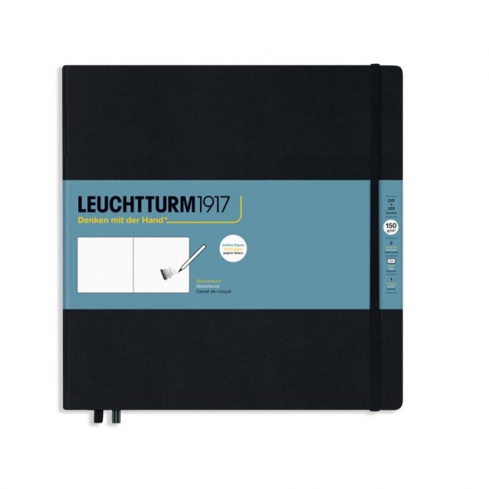 Caiet Schite 225*225mm 150g Negru Leuchtturm