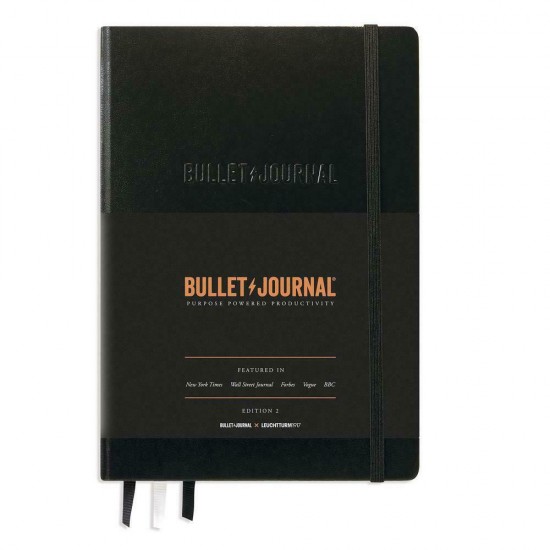 Caiet A5 Bullet Journal Ed. 2 Coperta Rigida Negru Leuchtturm