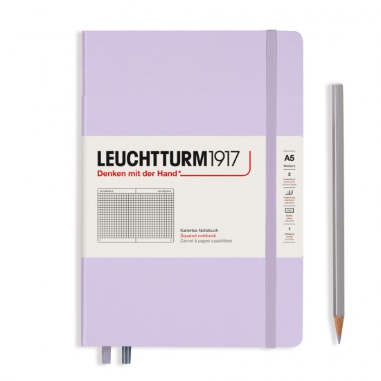 Caiet A5 Aritmetica Coperta Rigida Lila Leuchtturm