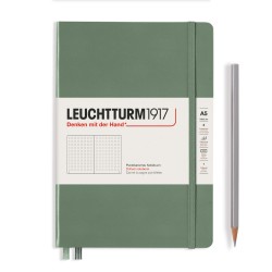 Caiet A5 Punctat Coperta Rigida Olive Leuchtturm