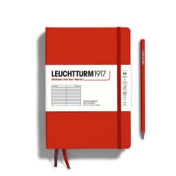 Caiet A5 Dictando Coperta Rigida Rosu Inchis Leuchtturm