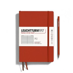 Caiet A5 Dictando Coperta Flexibila Rosu Inchis Leuchtturm