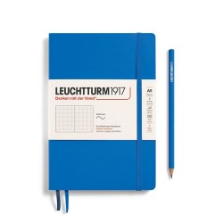 Caiet A5 Punctat Coperta Flexibila Albastru Ciel Leuchtturm