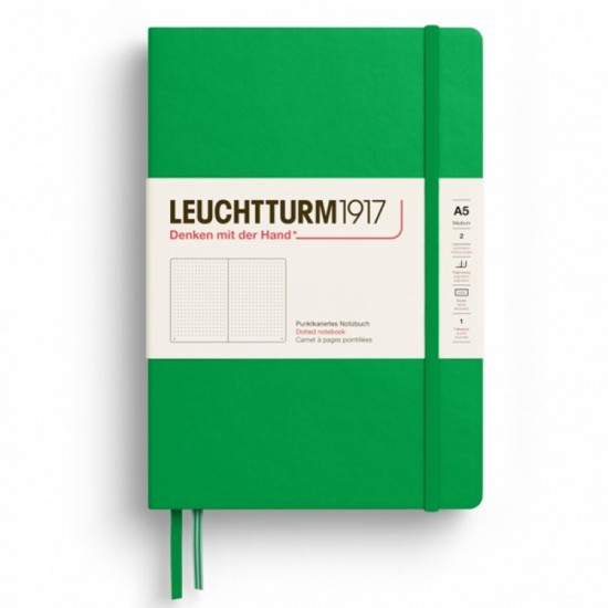 Caiet A5 Punctat Coperta Rigida Verde Primavaratic Leuchtturm