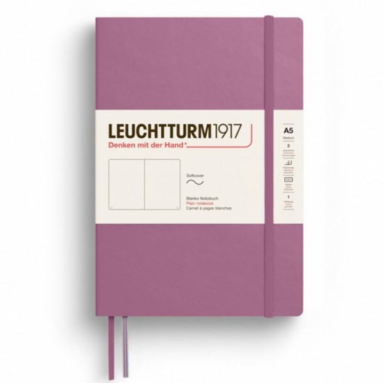 Caiet A5 Velin Coperta Flexibila Dusty Rose Leuchtturm