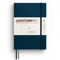 Caiet A5 Punctat Coperta Flexibila Albastru Marin Leuchtturm