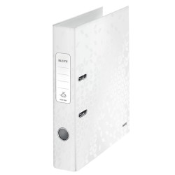 Biblioraft Plastifiat 5.2 Cm Alb Metalizat Wow Leitz