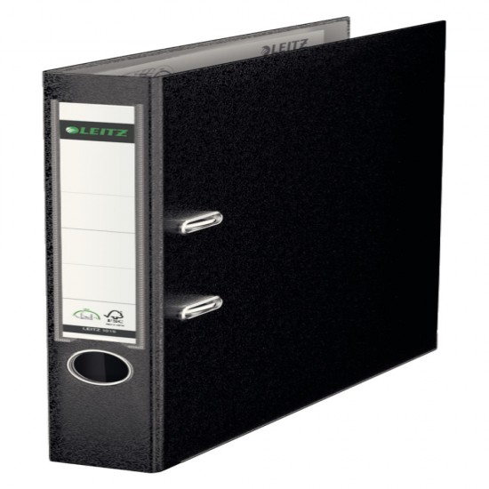 Biblioraft plastifiat 5 cm 180 g negru Leitz – organizare documente A4 Active Style