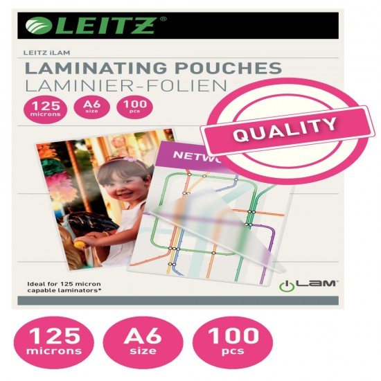 Folie A6 125 Microni 100/top Leitz