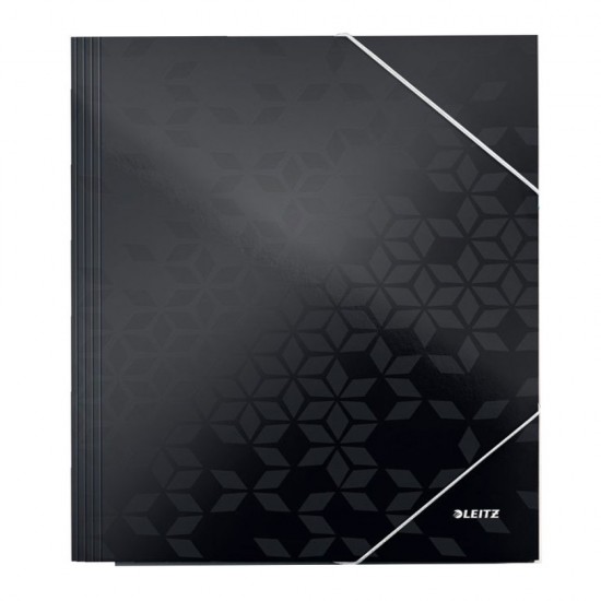 Mapa Carton Cu Elastic Negru Wow Leitz