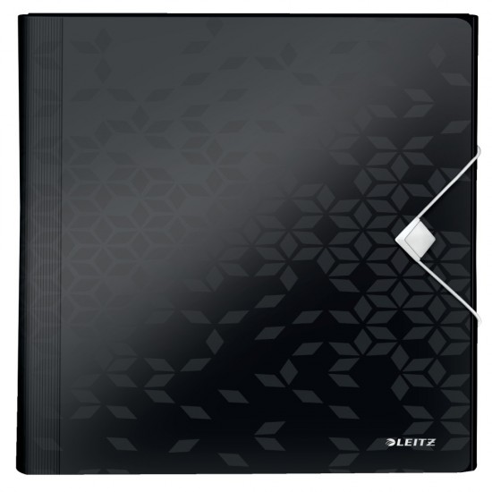 Mapa Plastic 6 Compartimente Negru Tip Proiect Wow Leitz