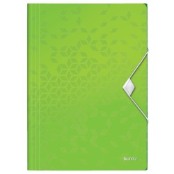 Mapa Plastic Cu Elastic Verde Wow Leitz