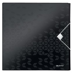 Mapa Plastic Cu Burduf 30mm Negru Wow Leitz