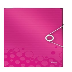 Mapa Plastic 4 Compartimente Pt Conferinte Roz Metalizat Leitz