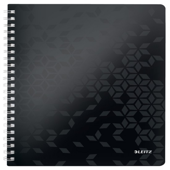 Caiet Birou Spira A4 Dictando Negru Coperta Pp Wow Leitz