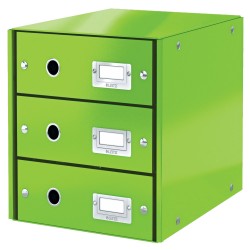 Cabinet 3 Sertare Verde Click&store Leitz