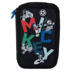 Penar Neechipat 3 Fermoare Mickey Negru Sporturi Pigna