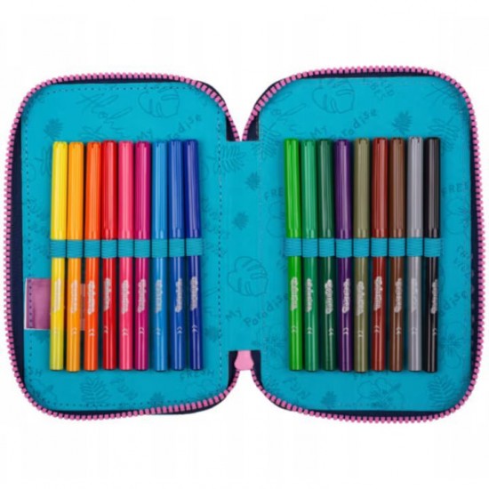 Penar Echipat 3 Fermoare Majewski, Model Stitch Cool , 45 Piese, Dimensiune 19.5x12.5x6.5 Cm