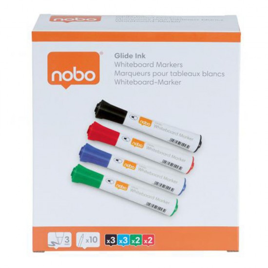Marker Whiteboard 3mm 10 Buc/set Nobo