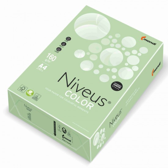 Carton Copiator A4 Verde Deschis Pal 160g 250/top Mg28 Niveus