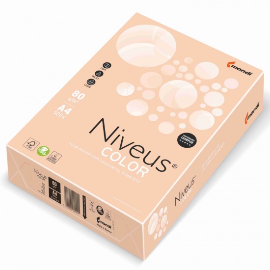 Hartie Copiator A4 Salmon Pal 80g 500/top Sa24 Niveus