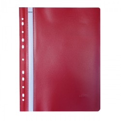 Dosar Plastic Cu Sina Si Multiperforatii Rosu Noki