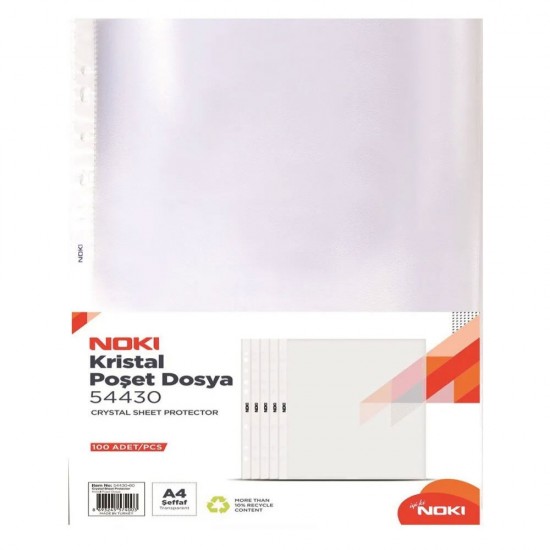Folie Protectie A4 Cristal 60 Mic 100/set Noki