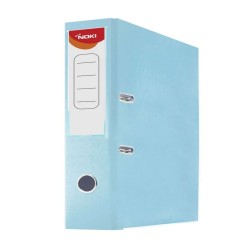 Biblioraft Plastifiat 7.5cm Albastru Deschis Noki