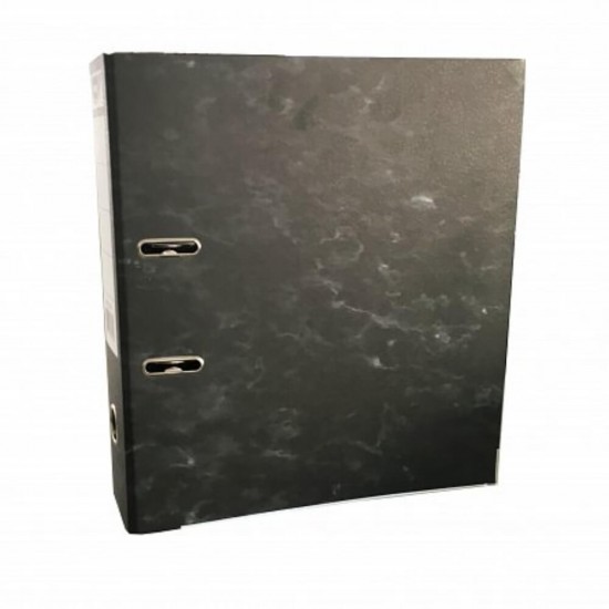 Biblioraft Marmorat Noki, Cotor 7.5 cm, Negru, Biblioraft, Biblioraft Marmorat, Biblioraft Standard, Biblioraft Noki, Bibliorafturi, Bibliorafturi Noki, Dosare Organizare Documente, Dosar Arhivare